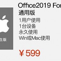 微软正版Office软件 Office 2019 Win/Mac通用版 【含发票】